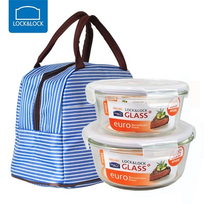 玻璃饭盒微波炉加热专用圆形饭盒餐盒上班族便当盒保鲜盒