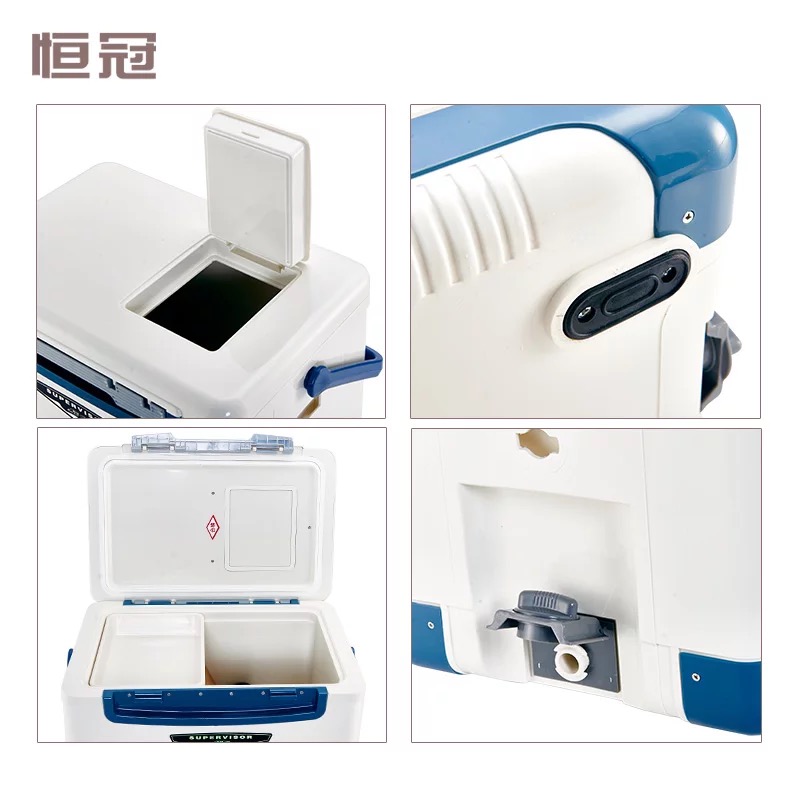 恒冠2020款小钓箱钓鱼冰箱18超轻便23多功能30升保温海钓箱子可坐