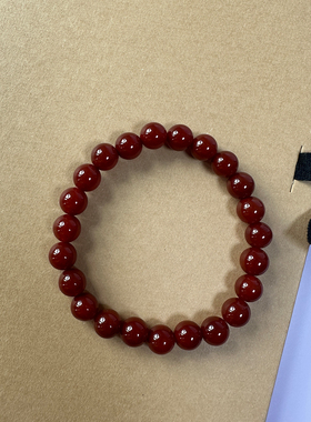 女士南红玛瑙手串真品红色珠子手串天然玉石玉髓国风中式手链正品