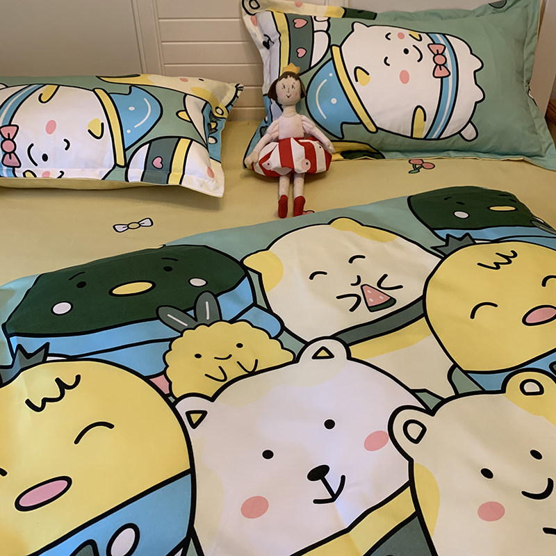 可爱小女孩ns小清新单人学生宿舍.5米床上用品,床上用品,床品套件/四件套/多件套,淘宝优惠券,粉丝福利购,淘宝优惠卷