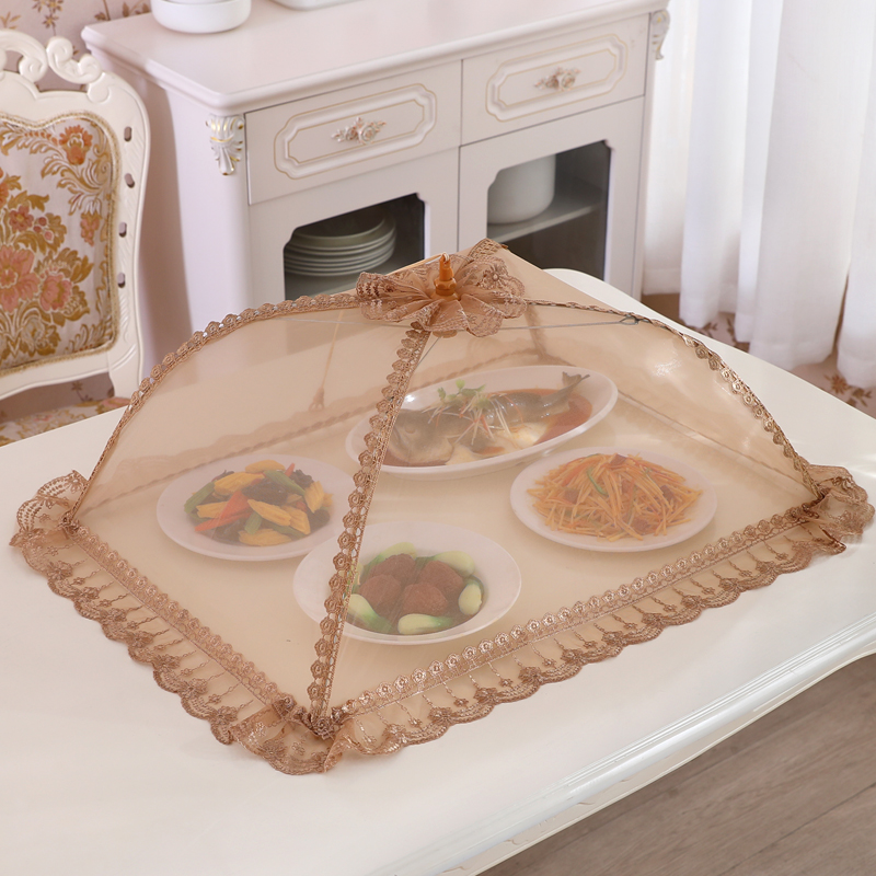 菜罩家用折叠盖菜罩剩菜食物餐桌罩新款时尚防尘夏季罩菜盖桌罩子