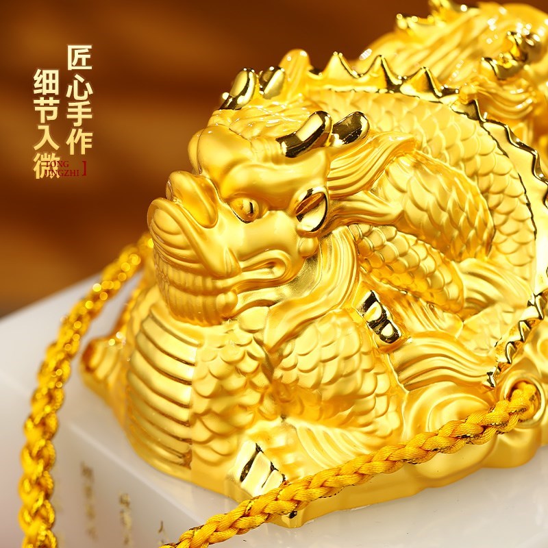 速发盛世玉玺琉璃摆件龙印章工艺品老板书房办公室装饰品公司商务