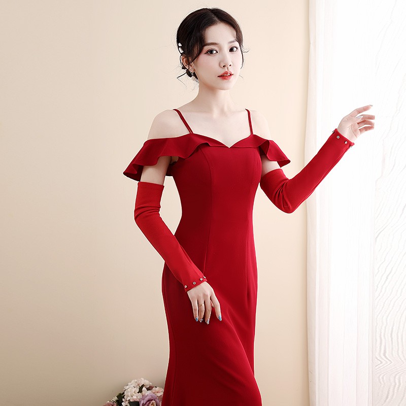 新娘结婚手套婚纱礼服敬酒服中式婚纱手套
