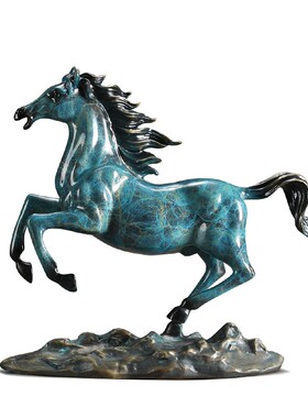 马到成功招财铜马摆件客厅装饰品店铺公司开业礼物