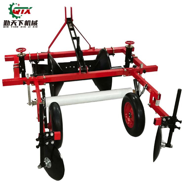 四轮车配套滴灌施肥高垄覆膜机 辣椒土豆草莓起垄覆膜机