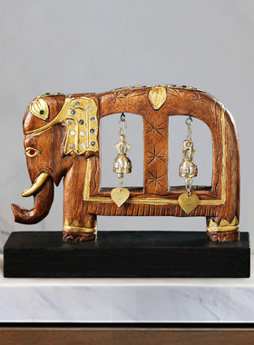 异丽东南亚风格家居摆件实木木雕泰式风情创意装饰