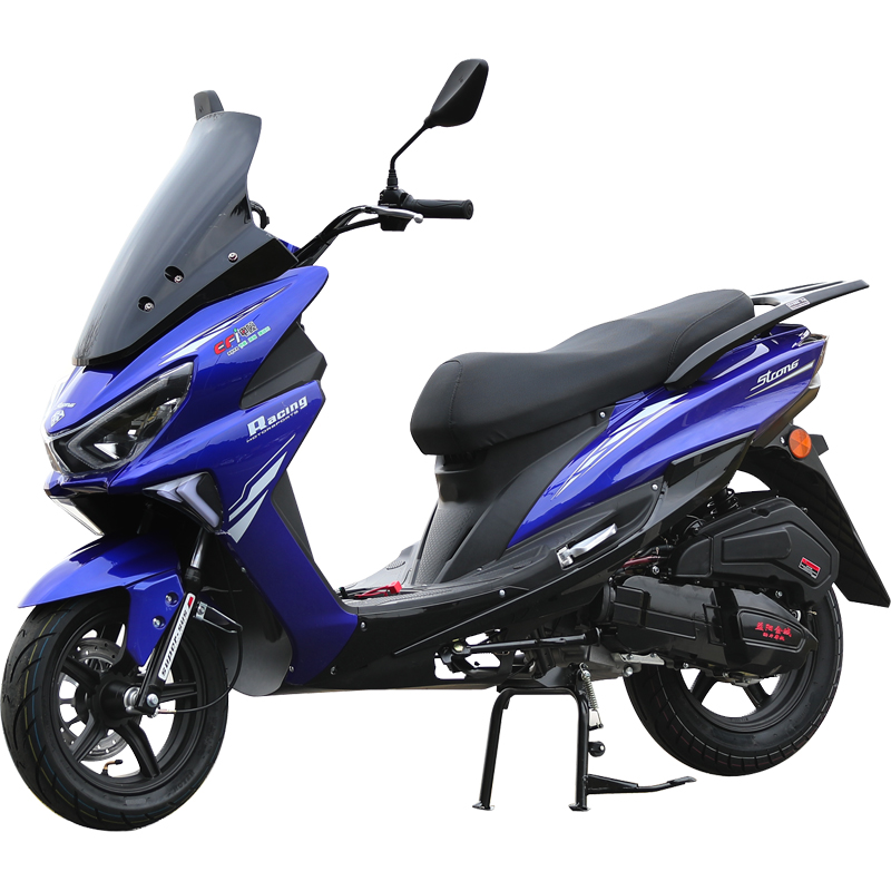 踏板摩托车150国四电喷摩托车整车狮王燃油越野旅行车可上牌