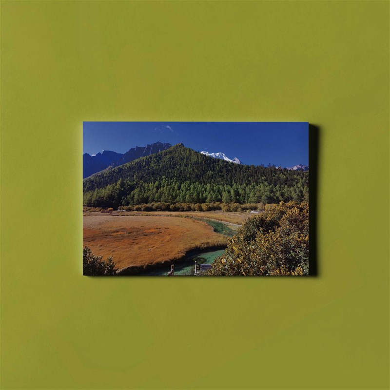 甘孜州风景明信片必易川西热门景点横版贺卡伴手礼卡片非盒装