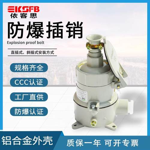 16A/32A工业防爆插头插座220V直插式380V3芯4芯斜插式AC防爆插销