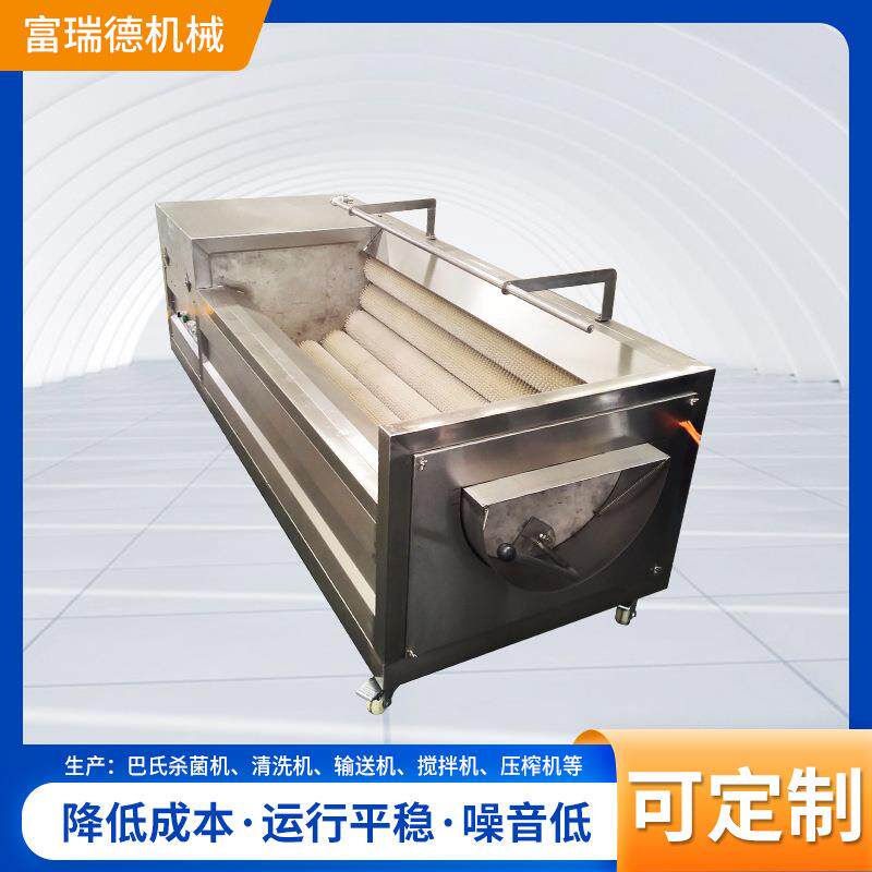 诸城新品节水毛辊清洗机大枣毛刷清洗机花生去泥毛辊清洗机