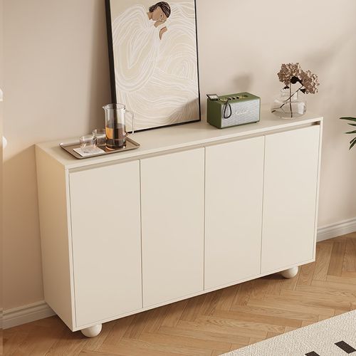 实木鞋柜家用门口收纳柜一体靠墙入户2025新款鞋橱玄关门厅柜定制