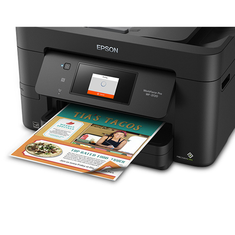 爱普生WF48353825 A4彩色喷墨印表机多功能一体影印扫瞄传真连续