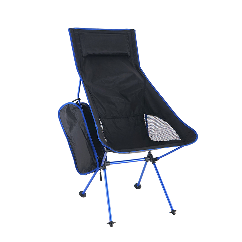 户外月亮椅高背超轻便携折叠椅子野营烧烤休闲垂钓椅车载靠背椅