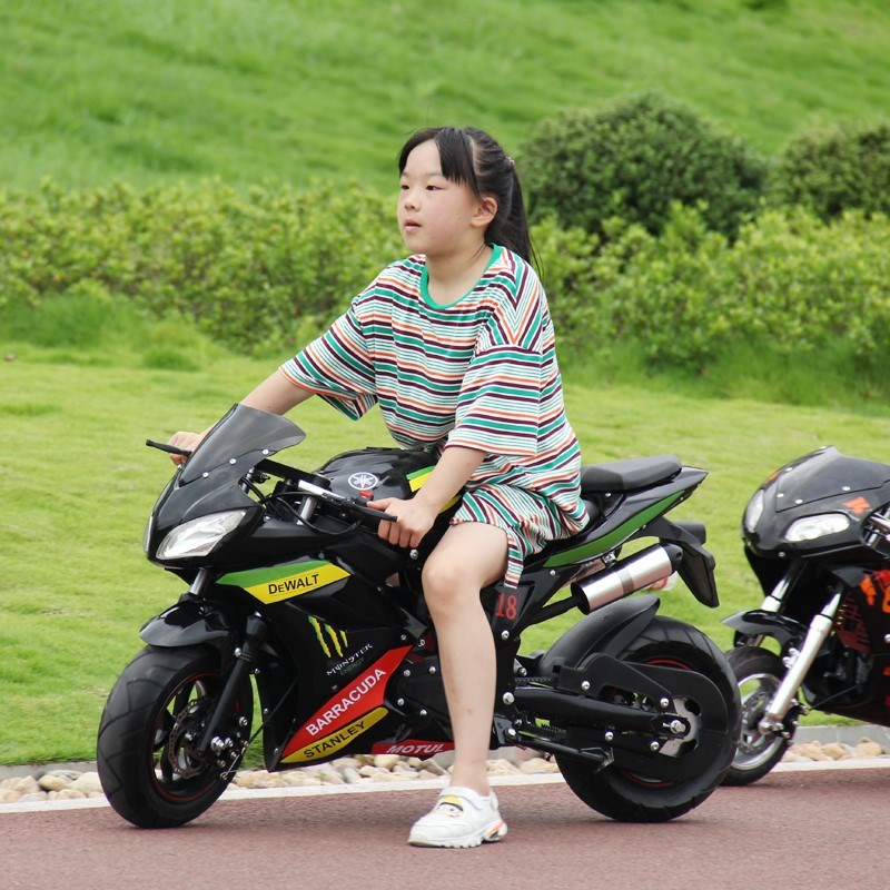 儿童迷你摩托车49CC燃汽油小型趴赛小摩托机车电动车成人二冲四冲