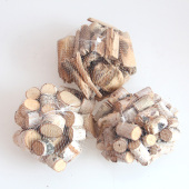 树枝装 饰y幼儿园手工制作仿真森林活动区实木木段摆件木棍防腐