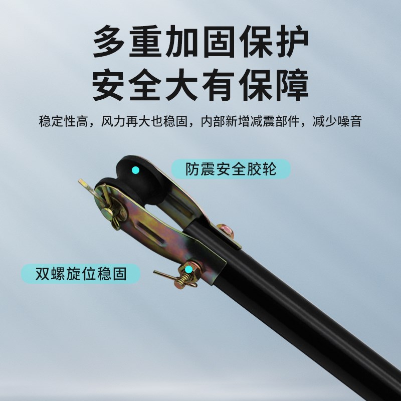 飞行吊扇风扇家用客厅工业吊式电风扇商用餐厅大风力铁叶56寸黑色