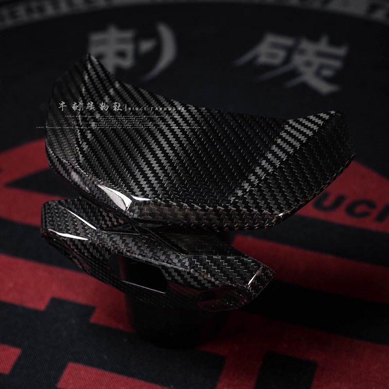 九号电动车E200P小牛N1S/NGT/U+系列改装斜纹碳纤维FC155挡风板