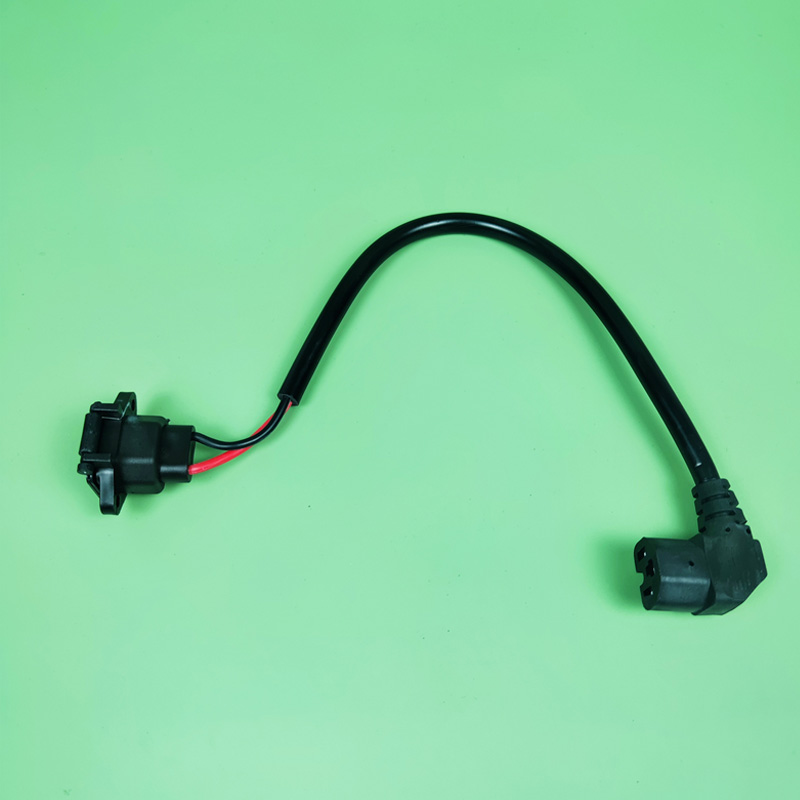 通用电动车中箱充电延长线拓展线T型弯头防水供电加粗插口配件