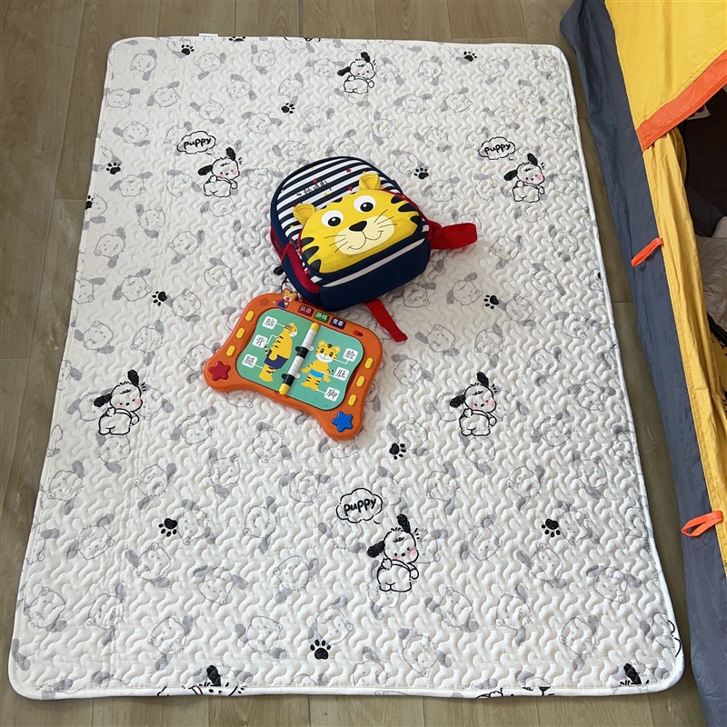 宝宝爬行垫保护垫可机洗全棉布艺防滑可折叠四季通用围栏地垫地毯