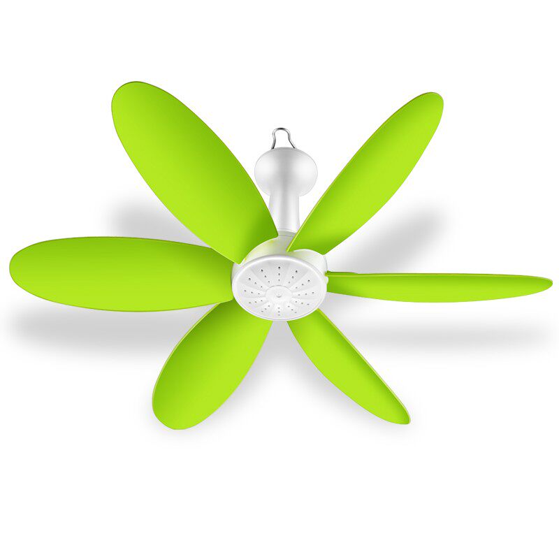 中联软叶小吊扇微风静音床上电风扇宿舍迷你大风力蚊帐风扇6叶