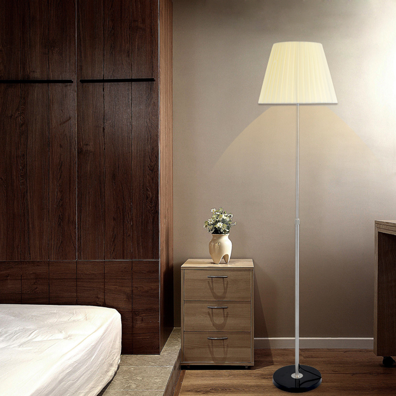 时尚现代简约客厅灯卧室床头落地灯创意LED护眼智能遥控布艺台灯