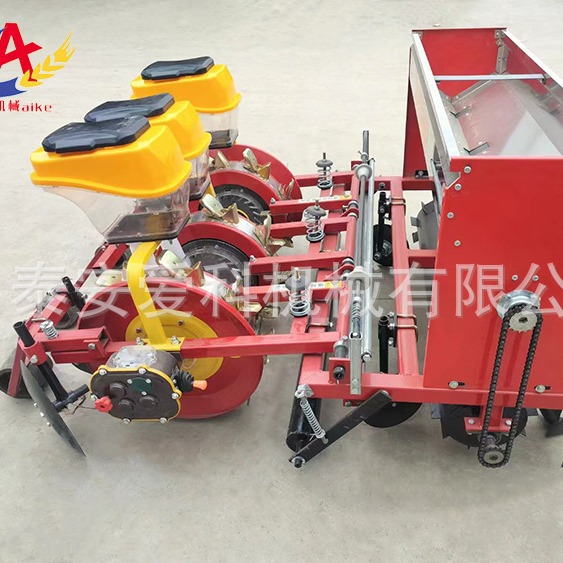 免打孔鸭嘴式大豆花生播种机起垄施肥播种机玉米谷物2行4行播种机