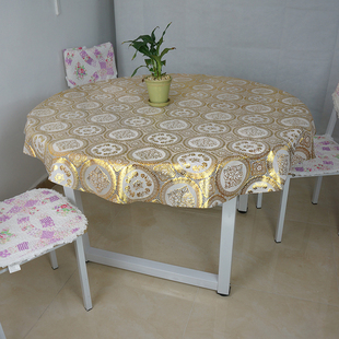 烫金桌布台布茶几垫塑胶软桌垫防油防水免洗印花台垫PVC桌布 定做