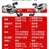 P15679微物泛用远投水滴防炸线双线杯超轻打黑金属路亚鱼轮