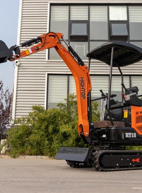 源头工厂新款HT18先导挖掘机 大棚果园挖沟花园施工小挖出口法国