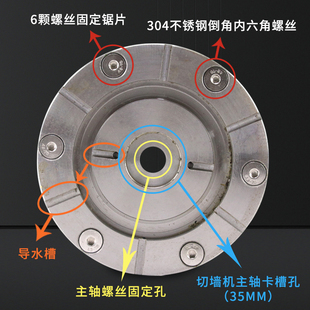 墙锯靠边盘切墙机配件混凝土切割贴边锯片靠墙切割开门窗小泥鳅