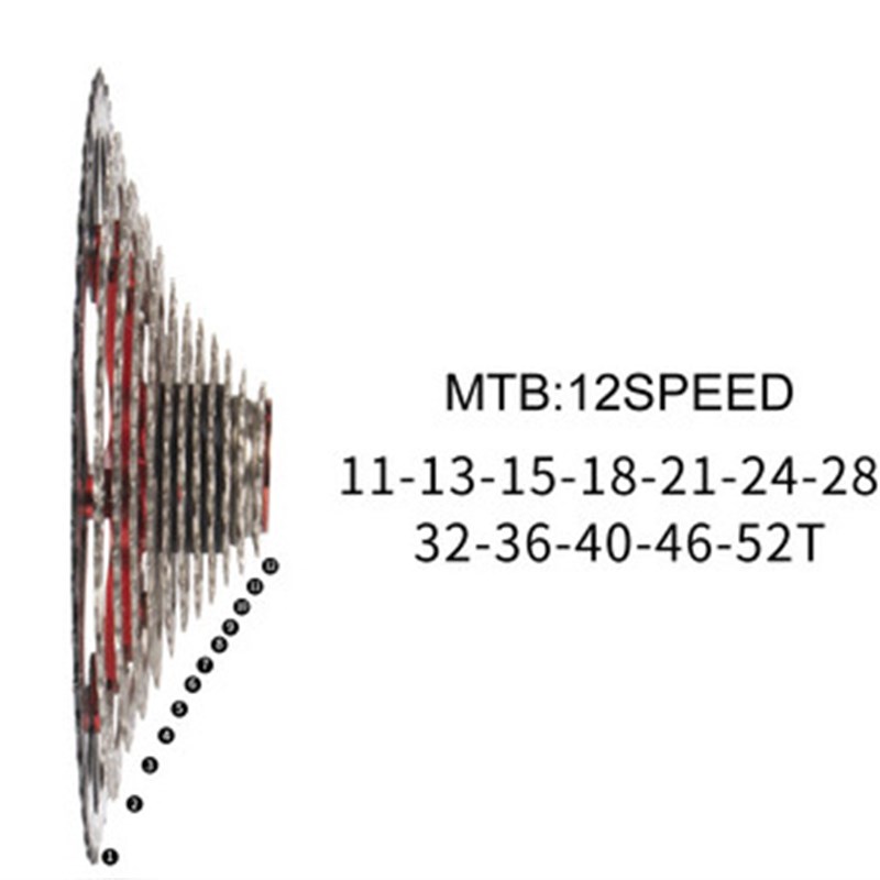 日晖8/9/10/11/12S/24/27/30速山地车飞轮卡式链轮爬坡超轻齿轮