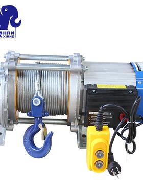 铝家提升机220V筑装修卷扬机380v电微型电建动升降1T30M物料提壳