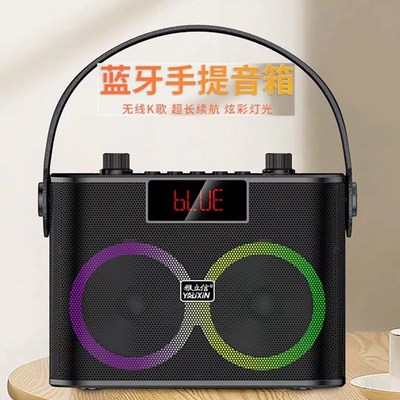 雅立信X601无线蓝牙手提插卡音箱扩音器广场舞K歌幻大音量重低音