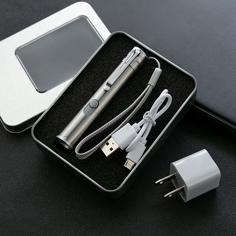 验钞灯紫外线多功能可充电小型便携式迷你手持紫光验钞机笔手电筒