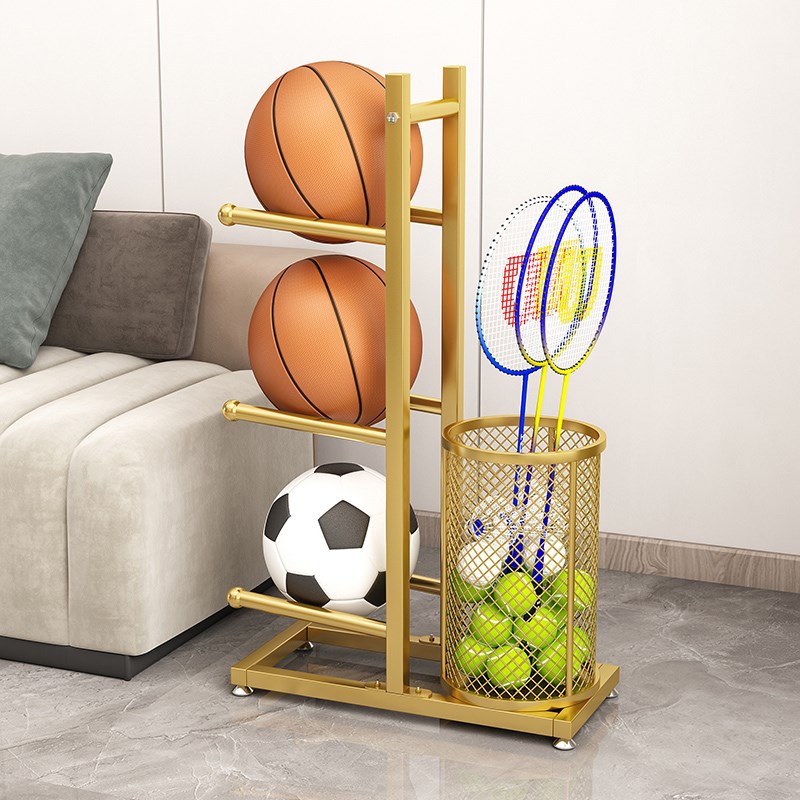 家用收纳学校架子摆放框放球体育用品室内简易篮球架幼儿园置物架