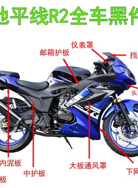 国产跑车地平线R2摩托车外壳150cc200cc250cc全套塑料件全车壳子