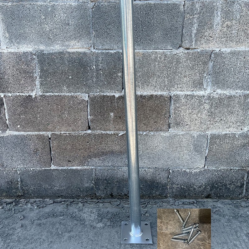 无障碍停车位标识牌残疾人车位指示交通警示牌户外抱箍牌立式立柱