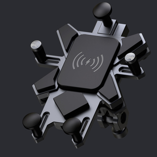 灯昕摩托车手机导航仪支架摩旅装备无线快充电器电动车宝马磁悬浮