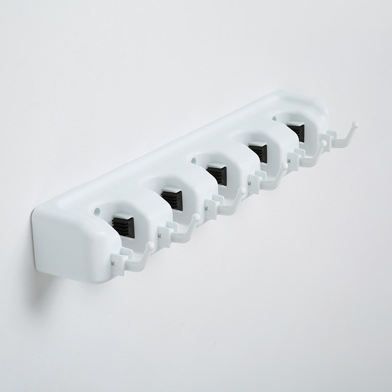 多功能拖把架扫帚架拖把夹 浴室扫把收纳架 多色多挂