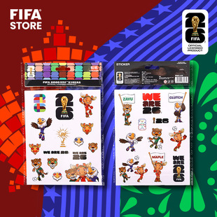FIFA国际足联2026世界杯创意贴纸套装可爱吉祥物卡通手帐装饰贴画