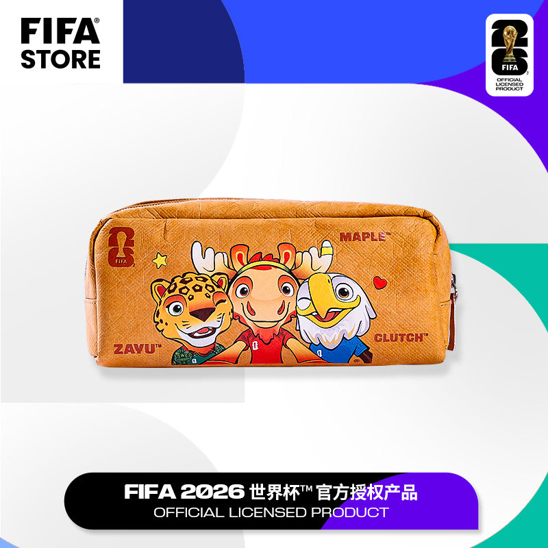 FIFA国际足联2026世界杯吉祥物文具盒笔袋大容量小初高中男女学生