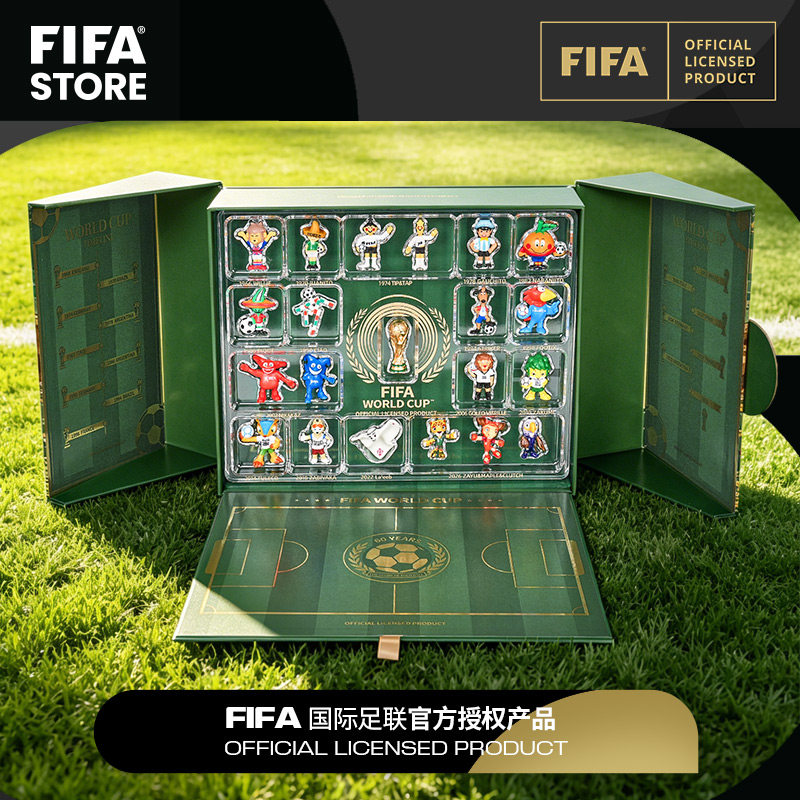 FIFA国际足联2026世界杯历届吉祥物手办礼盒桌面收藏摆件生日礼物