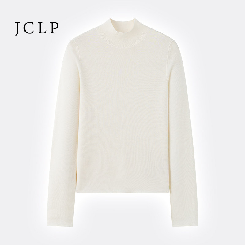 JCLP金纯良品匠心100%羊绒简约半高领针织打底衫25年女毛衣针织衫