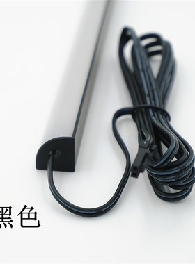 12V低压LED超亮黑色V型直角线条灯橱柜展柜货架装饰三角形条型灯