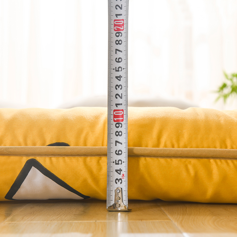 靓丽黄五角星加厚10cm打地铺儿童游戏爬爬垫防滑摔床垫床护垫地垫