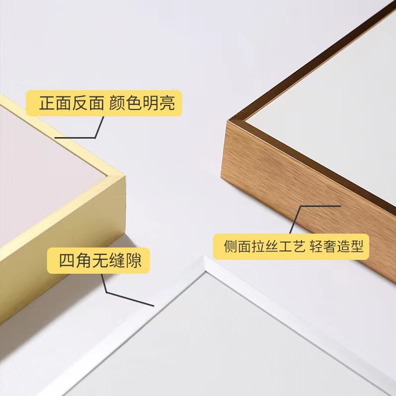 5CM窄边铝合金L型油画丙烯画外框装饰画框边条装裱定制大尺寸挂墙图片