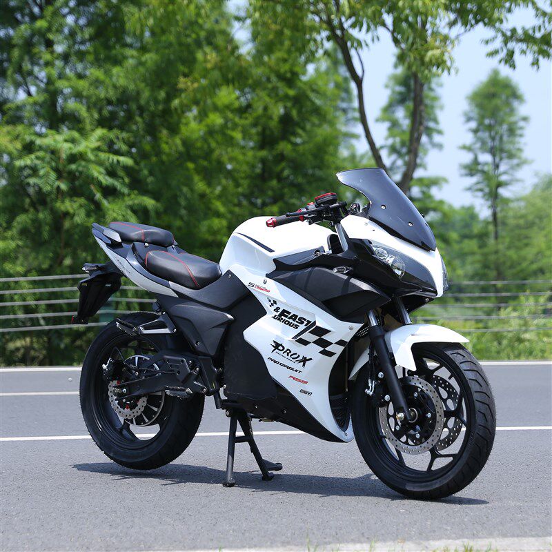 新地平线S款电动摩托跑车72V锂电高速大功率成人公路街趴赛车酷车