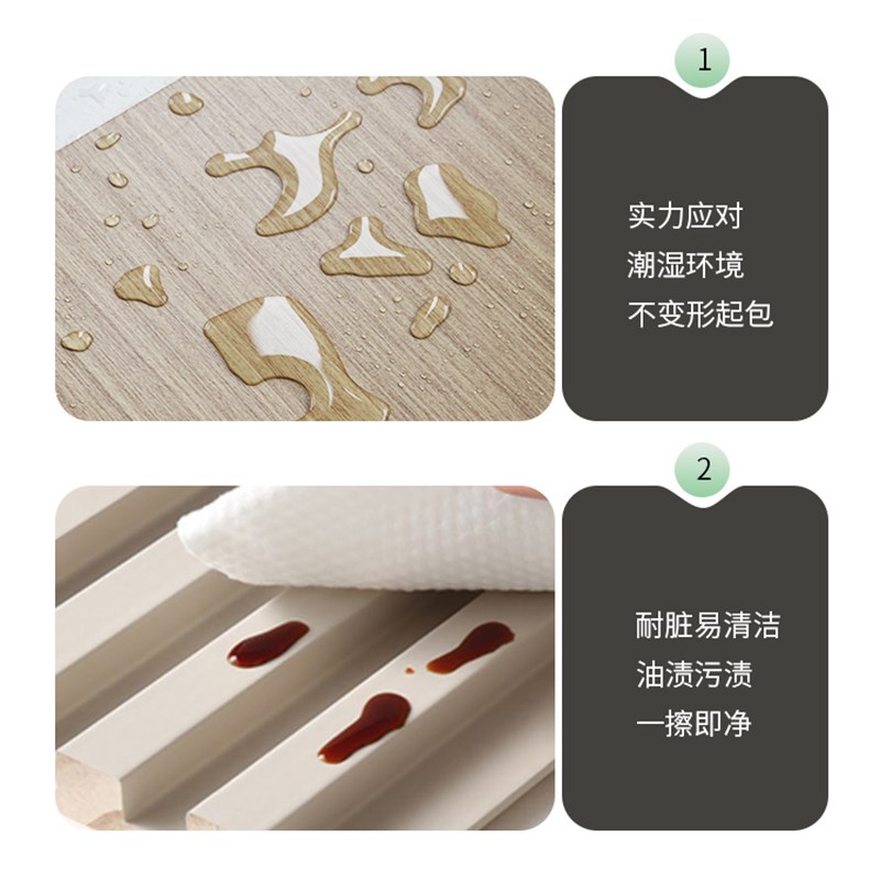 沙发客厅电视背景墙木饰面板碳晶板护墙板包安装竹木纤维旧房翻新