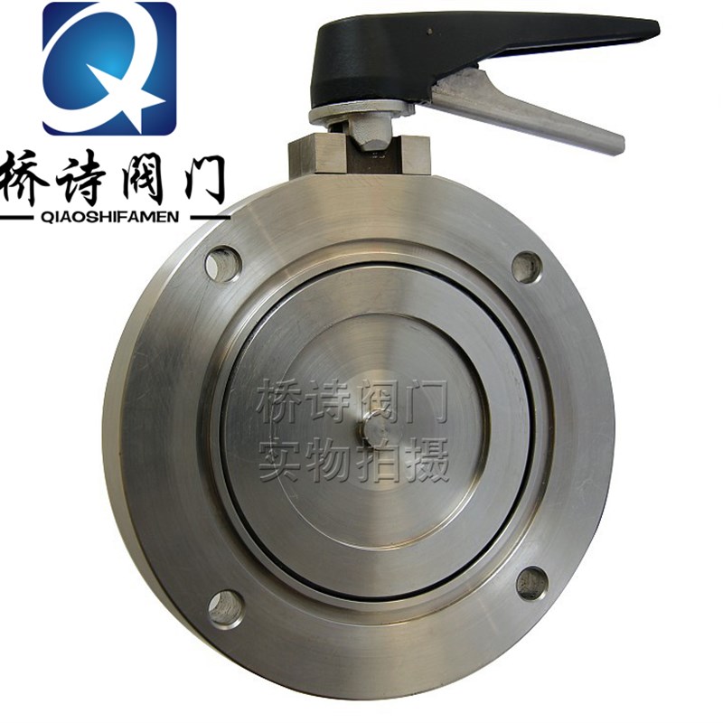 304-KF真空蝶阀 不锈钢手动真空对夹式蝶阀 法兰蝶阀 GI-40~GI100