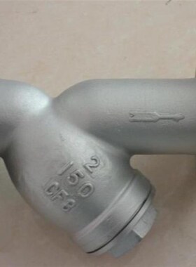 GL41W-150LB 美标不锈钢法兰过滤器 不锈钢Y型过滤器CF8 DN20-250